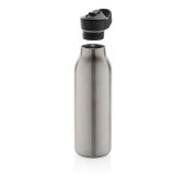 Avira Ara RCS recycled staal fliptop water fles 500ML, zilver
