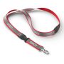 Afneembare polyester keycord met reflecterende overlay