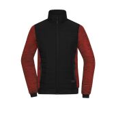 black/red-melange