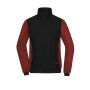 Ladies' Padded Hybrid Jacket black/red-melange S