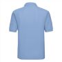 RUS Men Classic Polycotton Polo, Sky, XS