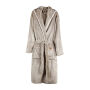 VINGA Louis luxe pluche RPET badjas maat L/XL, grijs