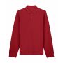 Prepster 2.0 Long Sleeve - De unisex polo met lange mouwen - Passionate Red (XXS)