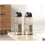 H2O Active® Base 650 ml sportfles met flipcapdeksel - Zwart/Rood