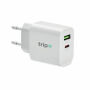 PORT - 18W 2-poorts USB EU-stekker - Wit