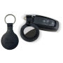 Sleutelhanger P02812, Leder, Zwart