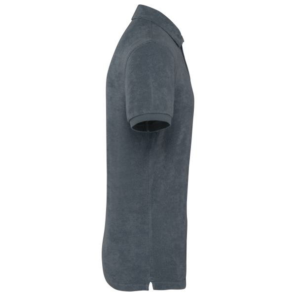 Ecologische badstof herenpolo Mineral Grey XS Ecologische badstof herenpolo Mineral Grey XS