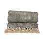 JENS Living Recycled Cotton Plaid Wafel Grijs