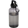 Oregon 400 ml waterfles van RCS-gecertificeerd gerecycled plastic met karabijnhaak - Zwart