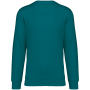 Ecologische uniseks sweater met ronde hals Peacock Green XXS