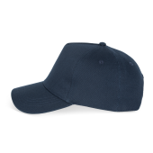 Ecologische uniseks pet met 5 panelen Navy Blue One Size Ecologische uniseks pet met 5 panelen Navy Blue One Size