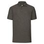 65/35 Pique Polo dark heather grey L