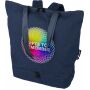 Gerecyclede polycotton (330 gsm) totepack Osric blauw