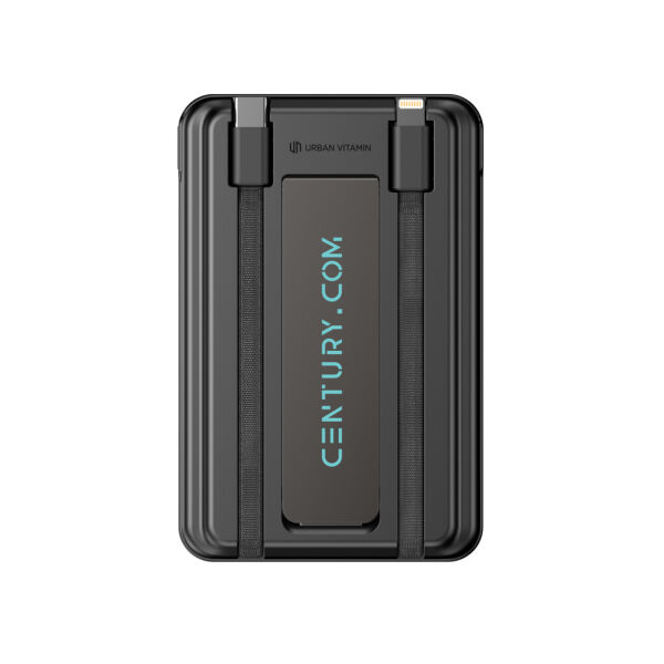 Urban Vitamin Redwood 5-in-1 5.000mAh 20W PD magn. powerbank, zwart Urban Vitamin Redwood 5-in-1 5.000mAh 20W PD magn. powerbank, zwart