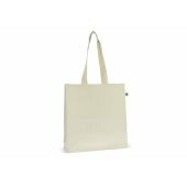 Fairtrade katoenen tas ecru lang 140g/m² 38x10x42cm - Ecru