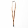 Zeefdruk lanyard van kurk en polyester