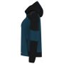 Softshell Capuchon Bicolor Redefined Dames 406119 Teal-Black 3XL