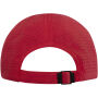Mica GRS gerecyclede cool fit cap met 6 panelen - Rood