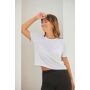 Women's cropped Boxy t-shirt Black XS