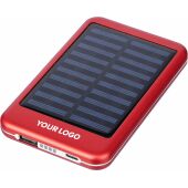 Aluminium solar power bank Tycho black
