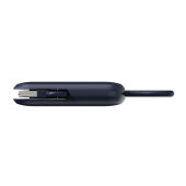 Urban Vitamin Dublin 100W 4 -in-1 keychain cable, blauw