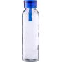 Drinkfles | Glas | Gekleurde dop | 500 ml - lichtblauw