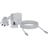 Xtorm XVC2067 GaN Ultra reislader van 67 W met USB-C PD kabel 100 W - Wit