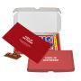 Tony's Chocolonely 180 gram in bedrukt doosje met kaartje - Classic - Wit Framboos Knettersuiker