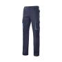 TWO-TONE MULTI-POCKET TROUSERS, NAVY/SKY BLUE, 34, VELILLA