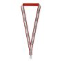 Polyester keycord met reflecterende overlay Polyester keycord met reflecterende overlay