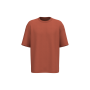 Ecologisch oversized uniseks T-shirt French Terry Burnt Brick XL Ecologisch oversized uniseks T-shirt French Terry Burnt Brick XL