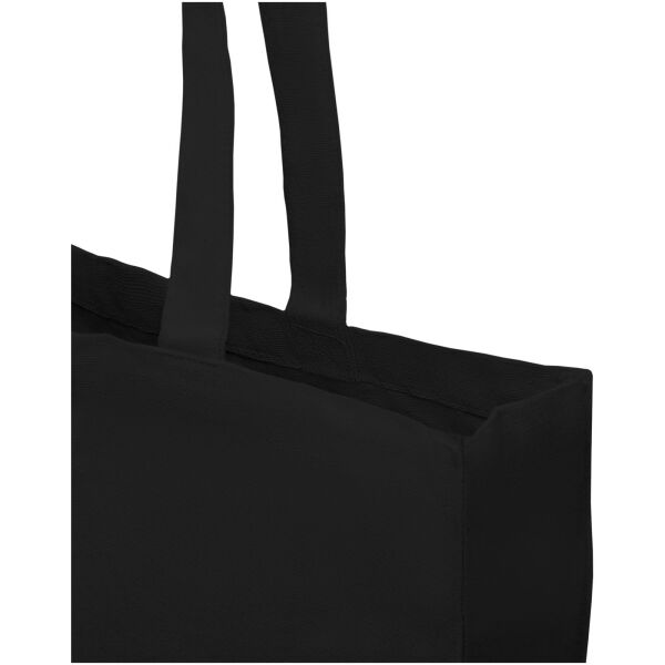Odessa 220 g/m² recycled tote bag - Solid black