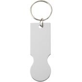 Rhea winkelwagen sleutelhanger - Zilver