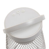 Aurora RCS gerecyclede plastic USB-oplaadbare tafellamp, grijs