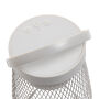 Aurora RCS gerecyclede plastic USB-oplaadbare tafellamp, grijs