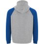 Badet tweekleurige kinderhoodie - Heather grijs/Koningsblauw - 11/12