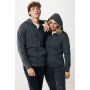 Iqoniq Abisko gerecycled katoen hoodie met rits, heather anthracite (XXS)