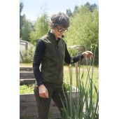 Bonded fleece vest | women - Olive, S