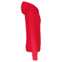 Ecologische herensweater met capuchon en ritssluiting Red 4XL