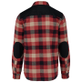Geruit overshirt met zakken Red / Dark Beige Checked / Black M