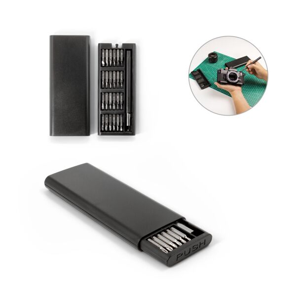 ATOM. Set schroevendraaiers met verschillende magnetische punten van koolstofstaal ATOM. Set schroevendraaiers met verschillende magnetische punten van koolstofstaal