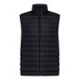 Iqoniq Meru heren gerecycled polyester bodywarmer, zwart (L)