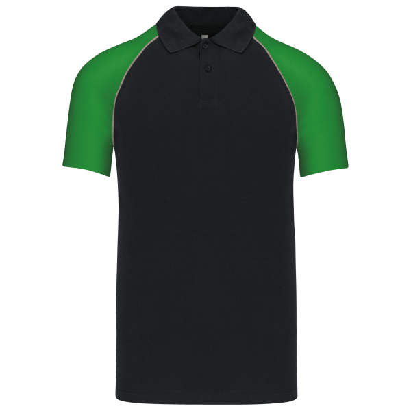 Polo baseball Black / Green XL Polo baseball Black / Green XL