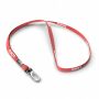 Polyester tubulaire keycord met metalen klem