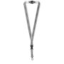 Afneembare polyester keycord met reflecterende overlay
