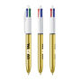 BIC® 4 Colours Shine balpen 4 Colours Shine ballpen LP gold_UP white_RI black BIC® 4 Colours Shine balpen 4 Colours Shine ballpen LP gold_UP white_RI black