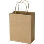 Kraftpapieren tas van 120 g/m² met gedraaide hengsels - 18 x 9 x 23 cm - Kraftbruin