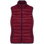 Ladies' lightweight sleeveless down jacket wine XXL