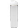 H2O Active® Tempo 700 ml sportfles met flipcapdeksel - Transparant/Wit