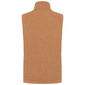 Bodywarmer van microfleece heren Camel Heather 4XL